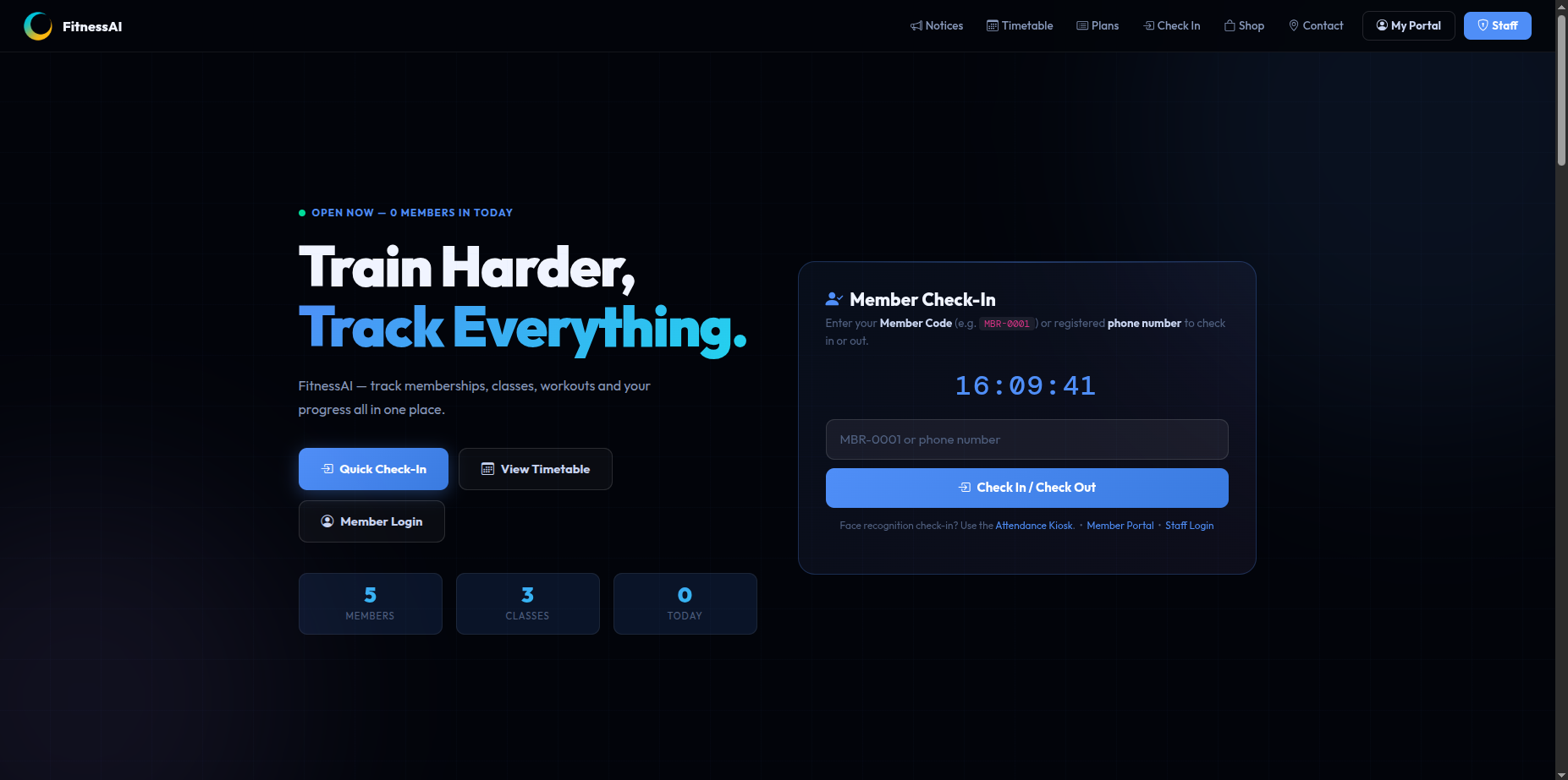 FitnessAI - Gym Management System